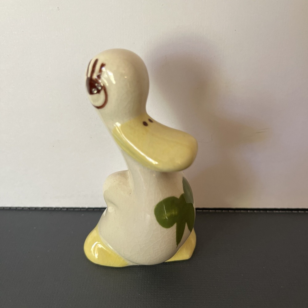Vintage Rio Hondo Miniature Duck Figurine Statue Anthropomorphic Big Eyes